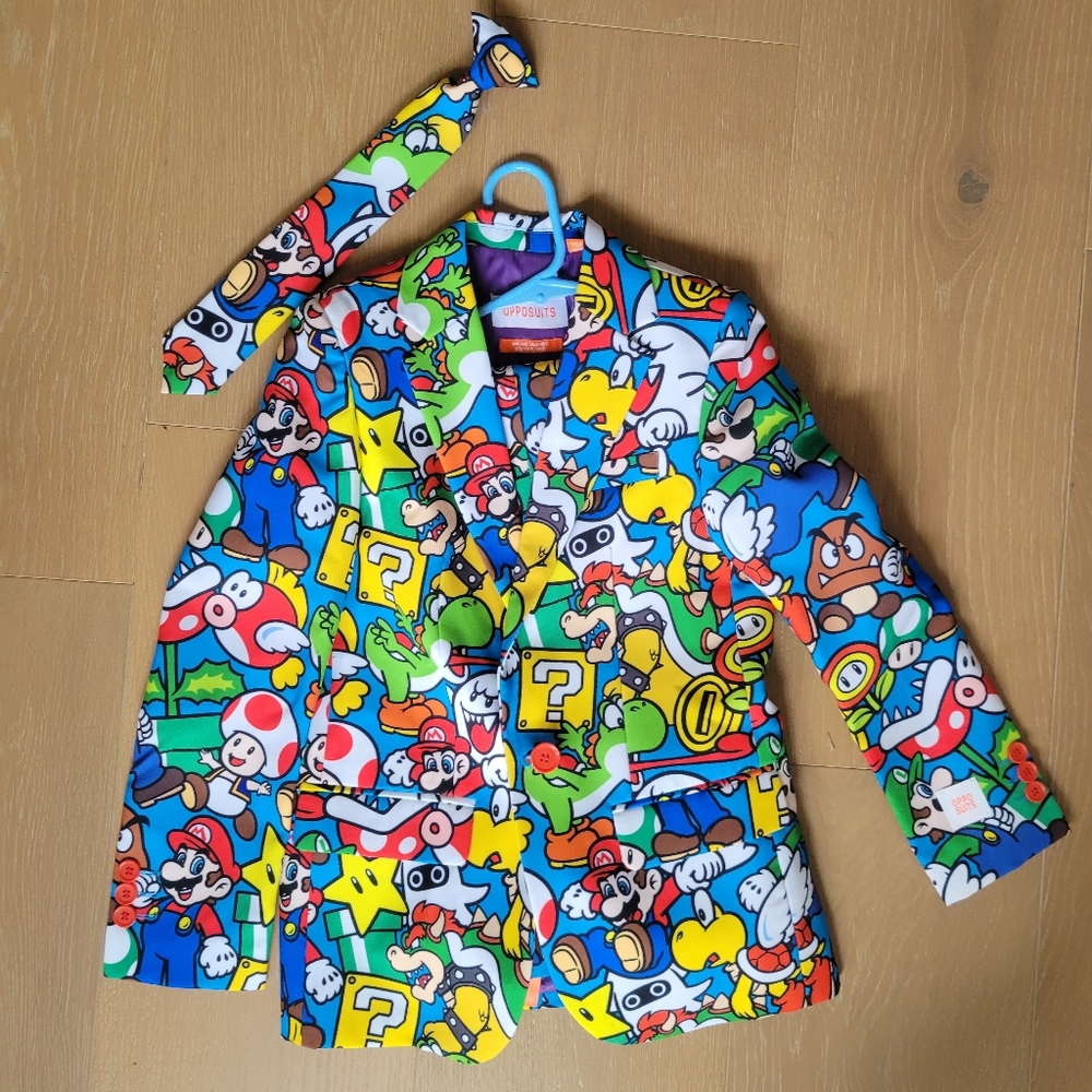Opposuits Mario Boys size 8 Youth Suit